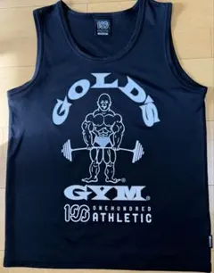 ゴールドジム×100ATHLETIC タンクトップ ブラック　Mサイズ