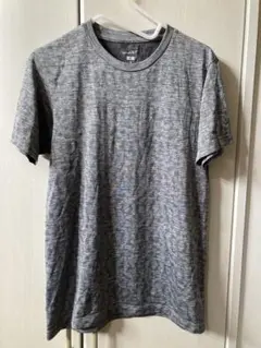 UNIQLO テクスチャー グレー Tシャツ M