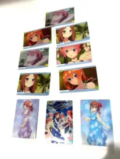 【新品】五等分の花嫁 キャラクターカード 10枚セット 金箔押し1枚
