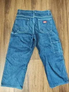 【人気USA古着】Dickies デニム ワイド ペインターパンツ ゆるだぼ女子