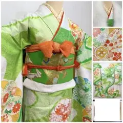 希少!!十三詣り 成人式 アンティーク 疋田絞り 金駒刺繍 振袖 7点セット