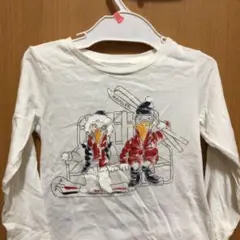 値下げ❗️90センチモンクレールのスキーウェア下、長袖Tシャツとフリース素材パンツ