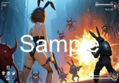 A4サイズアートポスター 1点もの 美女ポスター最高品質 E-L-２４