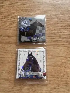 ドウデュース スクエア缶バッジ 2個 武豊