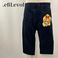 エフィレボル　ワンポイント　日本製　カジュアル　ニット　ハーフパンツ【3597】