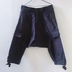 コムデギャルソン オムプリュス サルエルパンツ ネイビー カーゴ ミリタリー