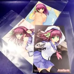 AngelBeats!　key　ガラガラくじ　ポストカード　仲村ゆり3枚セット