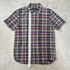 PHENOMENON マドラスチェックジップシャツ XL/42 日本製