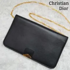 美品 クリスチャンディオール ショルダーバック ハニカミ柄 3way チェーン