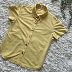 アダバット　adabat 半袖　ボタンダウン　シャツ　ゴルフウェア　刺繍ロゴ