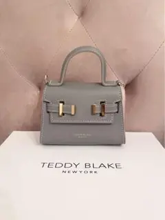 【美品】テディブレイク ショルダーバッグ クロコ型押し 2way レザー トープ 美品】テディブレイク ショルダーバッグ クロコ型押し 2way