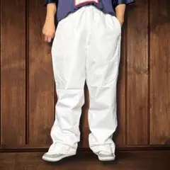 90s Tommy Hilfiger Athletics ナイロンパンツ 白