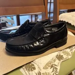 ANDRE 黒レザー ローファー シューズ　 24.5cm EEEE