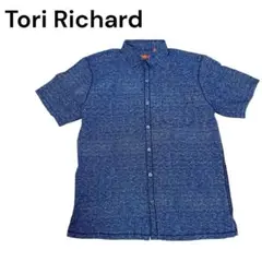 週末セール★ToriRichard トリリチャード　青　紺　ブルー　シャツ