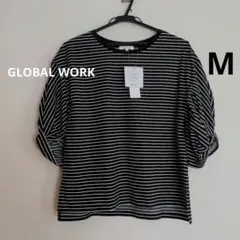 GLOBAL WORK　快適袖ねじりプルオーバー　M　新品未使用
