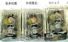 【3個セット】(珍品)阪神タイガース フィギュア 3人 金本 片岡 トレイムーア