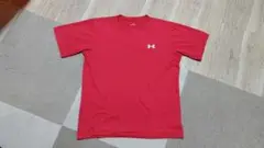 アンダーアーマー 赤 ベースボール半袖Tシャツ Lサイズ
