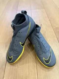 Nike Mercurial ハイカットシューズ グレー/イエロー23.5cm