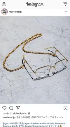 GUCCI ミケーレ期　メガネチェーン 2025年最新】GUCCI メガネチェーンの人気アイテム - メルカリ