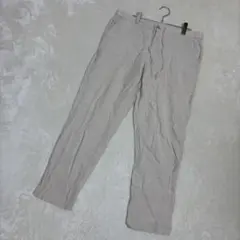 UNIQLO ユニクロ　リネン ベージュ カジュアルパンツ ウエスト紐付き　XL