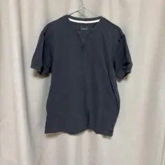 黒のVネックTシャツ Lサイズ 綿100%