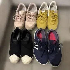 スニーカーセット（ピンク・イエロー・ブラック・ネイビー）