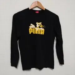 PUMA 　ロンＴ　SUPER PUMA　160　ブラック