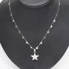 y2k グランジ 星 スター ネックレス シルバー