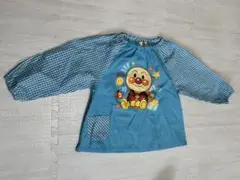 アンパンマン 幼児用スモック ピンク チェック柄