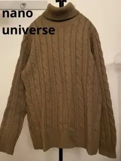 nano universe（ナノユニバース）のケーブルニット タートルネック