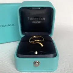 TIFFANYu0026Co.* フリーフォームティアドロップYG Au750 8号*.