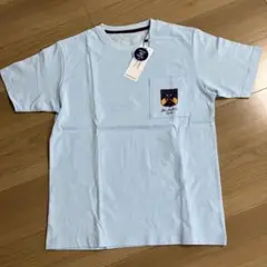 Henry Cotton's 半袖Tシャツ　メンズMサイズ 水色　綿100%