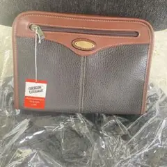ヒルトンORIGIN LUGGAGE ブラウン クラッチバッグ