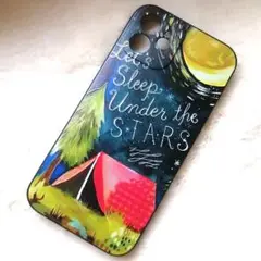 iPhone　ケース　夜空　キャンプ