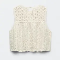 ZARA ニットトップス ノースリーブ