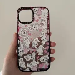 Casetify ウサギとハートのiPhoneケース