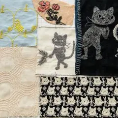 pjc.音の絵.mina perhonen.刺繍ハギレ☆*