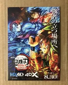 劇場版「鬼滅の刃」無限城編 第一章 猗窩座再来 4d 入場者特典 ステッカー