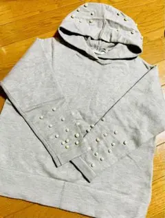 ZARA KIDS ⭕️ ニット スウェット パール付き パーカー 128