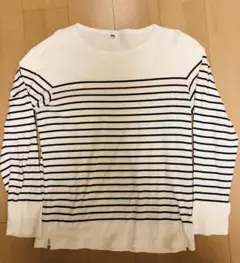 ユニクロ　メンズ　長袖カットソー　ボーダー　X L