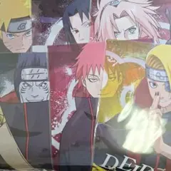 ナルト クリアポスター セット くじ デイダラ サスケ サソリ サクラ