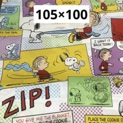 212 スヌーピー 柄　ホワイト　シーチング生地　105×100