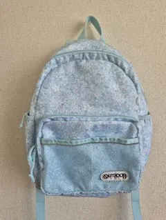OUTDOOR 花柄リュック デイジースカイブルー
