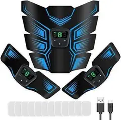 EMS 腹筋ベルト 腹筋マシン ダイエット器具 腕筋 腹筋パッド トレーニング