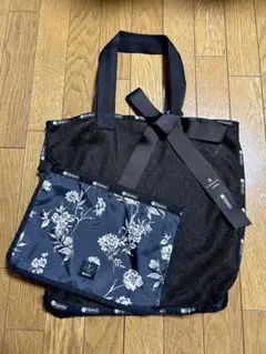 レスポートサックとランバンオンブルーのコラボ メッシュトートバッグ