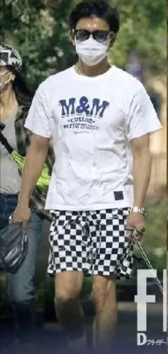 美品 キムタク着用 ヒステリックグラマー CHECKER総柄 バミューダPT