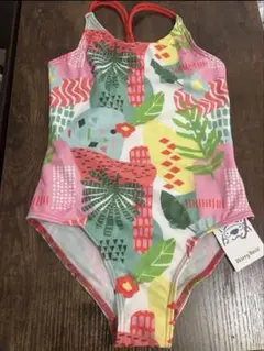 女の子用水着　120cm 新品未使用タグ付き⭐︎ トロピカル柄