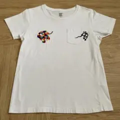 graniph グラニフ ぞうのエルマー 刺繍 半袖 Tシャツ SSサイズ