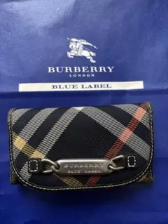 BURBERRY BLUE LABEL チェック柄キーケース