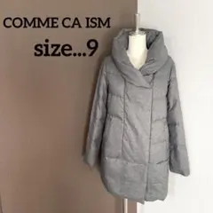 COMME CA ISM ダウンコート ダウンジャケット ショールカラー グレー